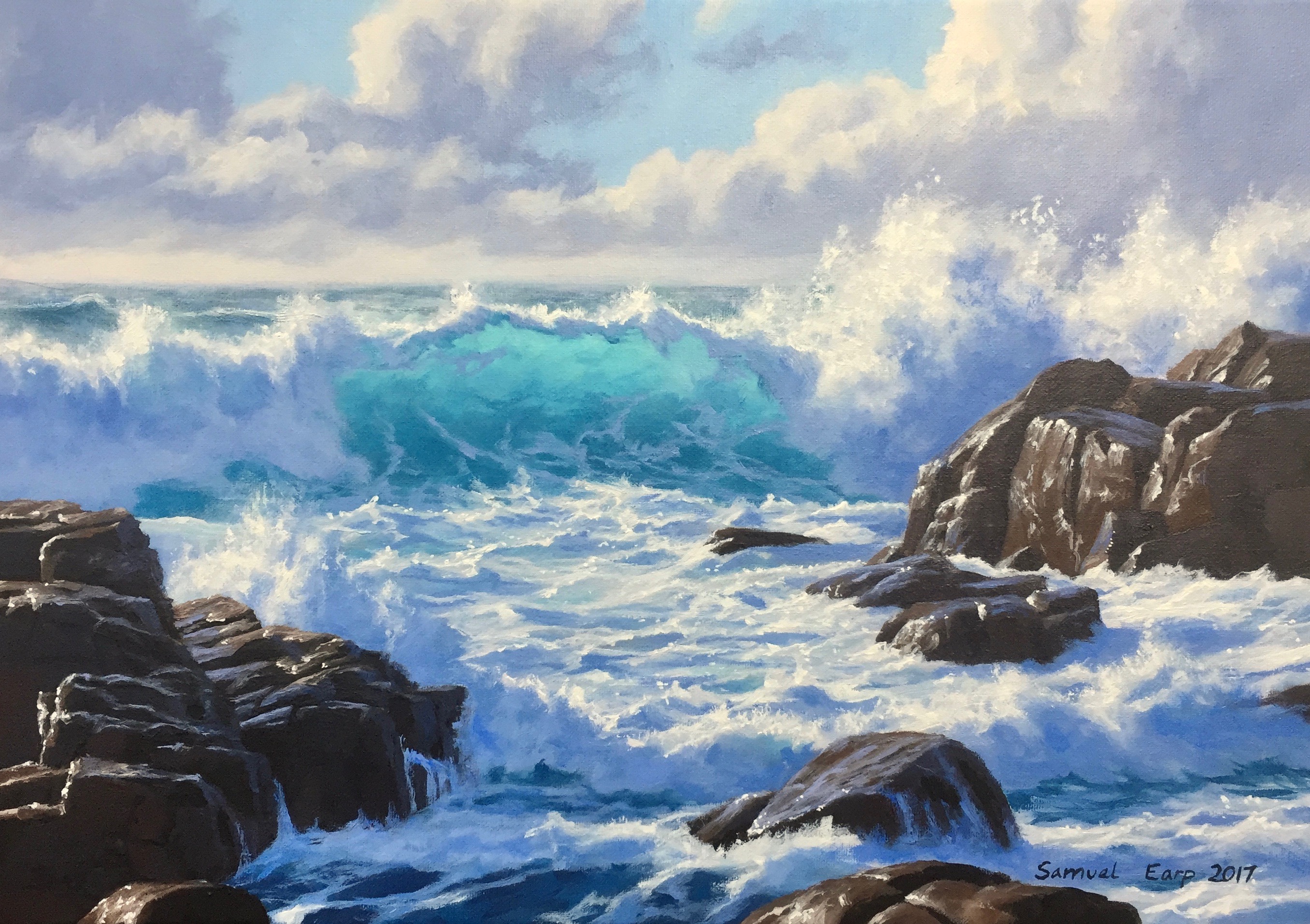 Fresh off the Easel My Latest Seascape Painting Wild Atlantic